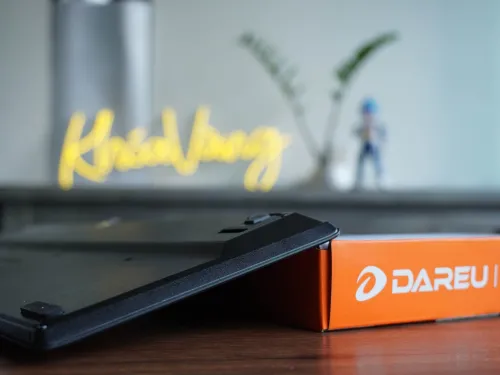 Bàn phím không dây DareU LK150D White-Black (2.4GHz + Bluetooth)